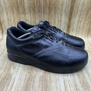 SAS Time Out Men's Size 12.5 WW Black Leather Comfort Walking Shoes Sneakers
